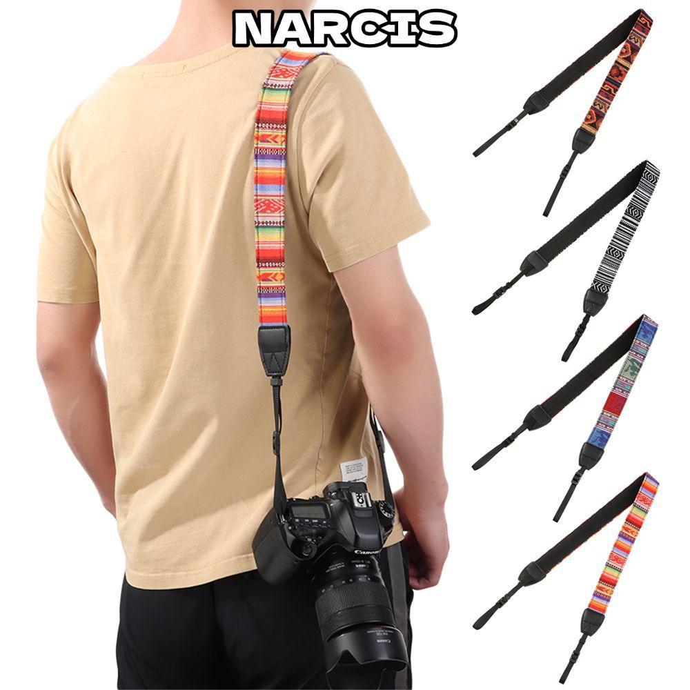 สายคล้องไหล่กล้อง NARCIS SLR สําหรับอุปกรณ์เสริมสําหรับกล้อง Nikon SLR สายคล้องคอหนัง PU ปรับได้