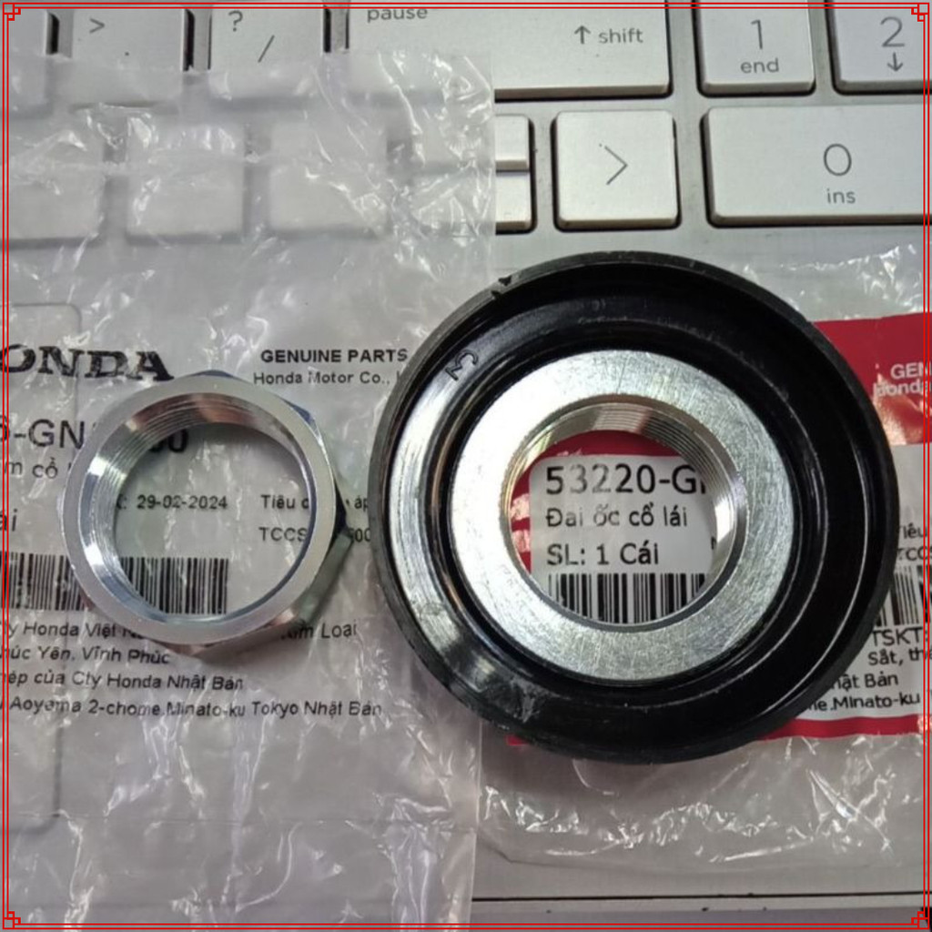 HonDa พวงมาลัยคอ Nut (ชุดหลังคาด้านบน+ด้านล่าง) ร่วมกันได้กับรถหลายรุ่น (53220-GN5-850)