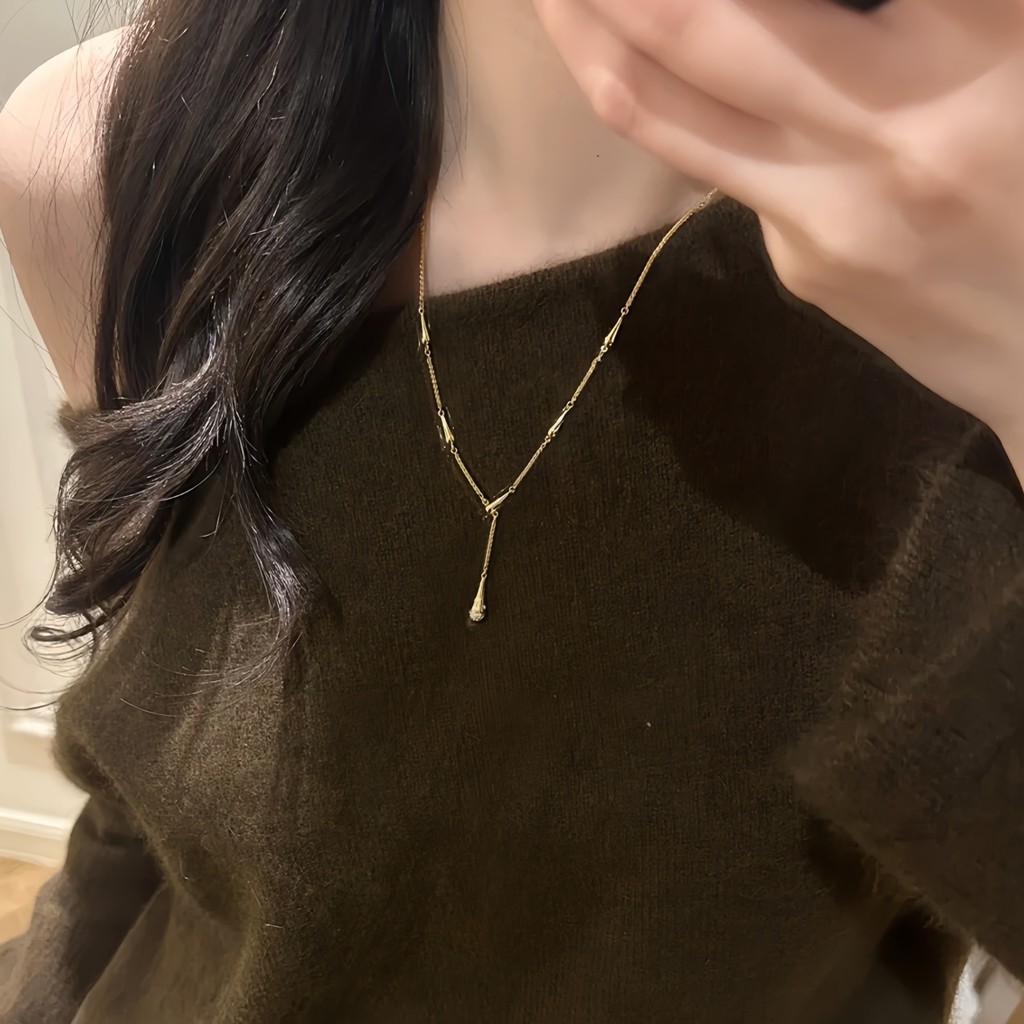 สร้อยคอพู่หยดน้ำ สไตล์เรโทร - รูปที่ 2