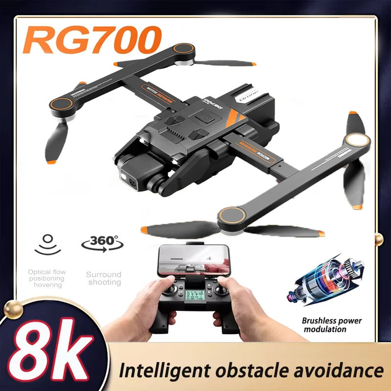 ซื้อที่ยอดเยี่ยมใหม่ Professional Rg700 Pro Gps Drone 8k Hd Dual กล้อง 5g Wifi หลีกเลี่ยงอุปสรรคมอเต