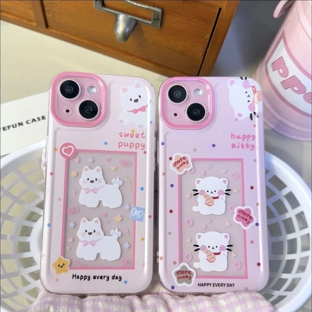 Samsung A56 A26 A36 A15 A16 A05s A55 A35 A05 A06 A14 A04 M23 M54 Softcase Clear Cat GCB-028