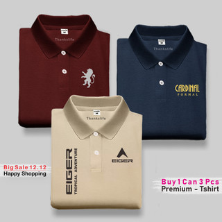 Beli 1 dapat 3 PCS (PROMO COD) Kaos Kerah Polo | Formal | Giordano | Pria Distro T-Shirt Distro 100% Catton Dewasa Premium Quality / distro_rajawali