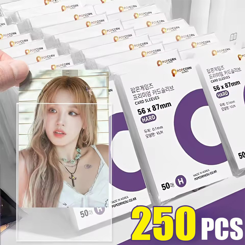 50/150/250ชิ้น ความละเอียดสูง ใส เคป๊อป การ์ดแขน/การ์ดเกมกีฬาผู้ถือ/ฟิล์มป้องกันภาพ