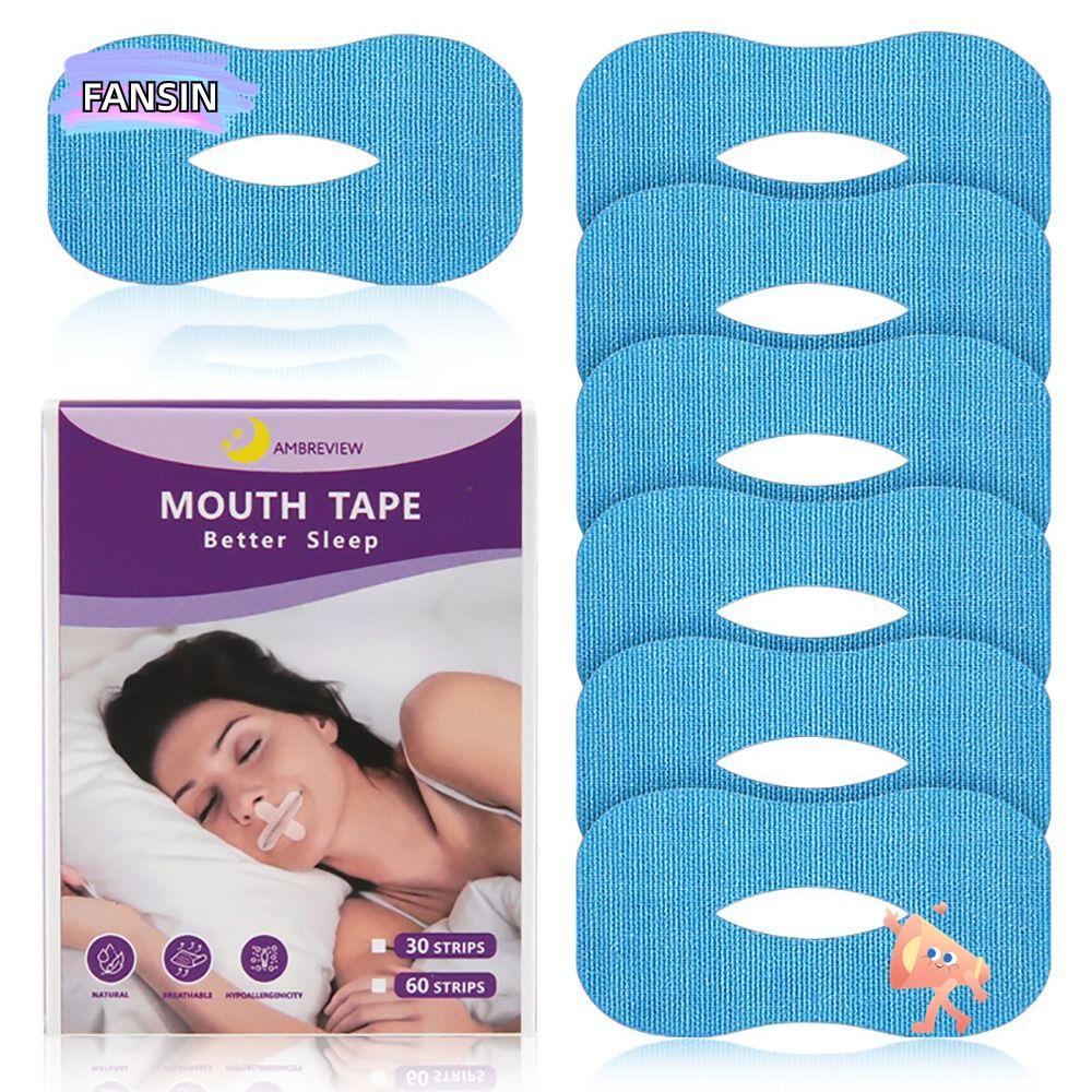 FANSIN 30pcs Sleep Strips, Snoring Reduction Removal Sleeping Tape, Replaceence Tape Snoring Relief Nasal Strips