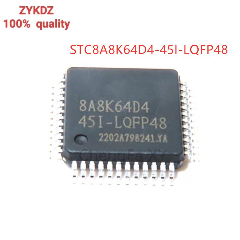1PCS STC8A8K64D4-45I-LQFP48 STC8A8K64D4 8A8K64D4 ในสต็อก LQFP-48
