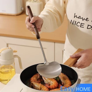 Easy ตะหลิว ผัด ทอด ใช้ในครัวเรือน ทำจากสแตนเลส ด้ามหนาพิเศษ แข็งแรงทนทาน Kitchen Spatula