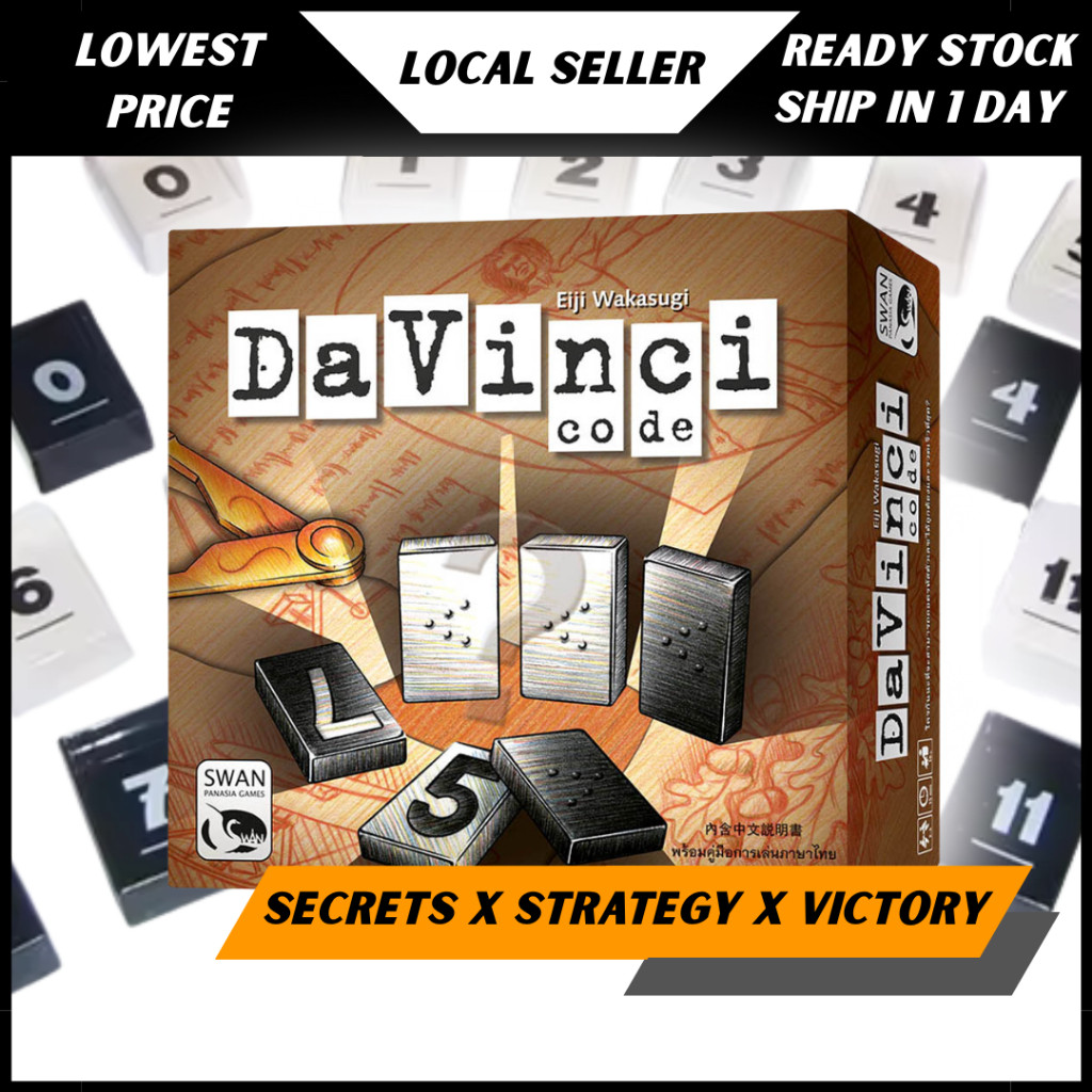 Davinci Code Card Game Board Game Strategy Code Breaking Connect 4 Mind Game for Friends Family Part