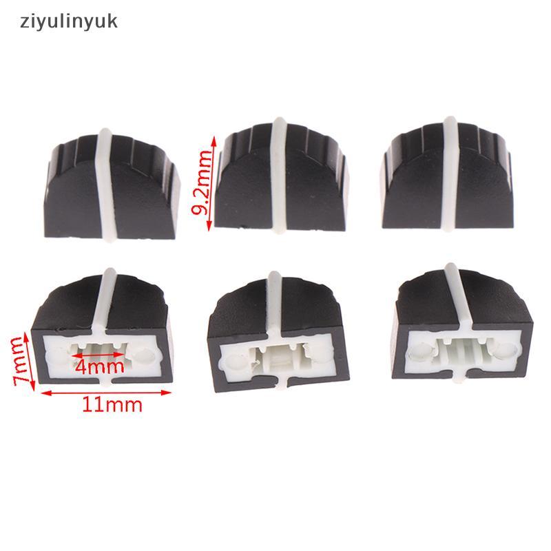 Ziyulinyuk 10pcs DBX2231 Equalizer Fader Cap 11MMX9MM Hole 4MM Potentiometer Fader Knob Cap EN