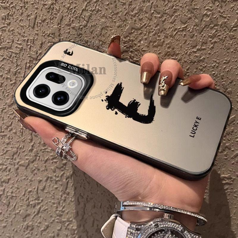 เคส OPPO Find X9 X8 เคส OPPO Find X9 X8 Pro เคสกันกระแทก เคสตัวอักษร A-Z 26 ตัว เคสโทรศัพท์แบบด้านแข็ง - รูปที่ 4