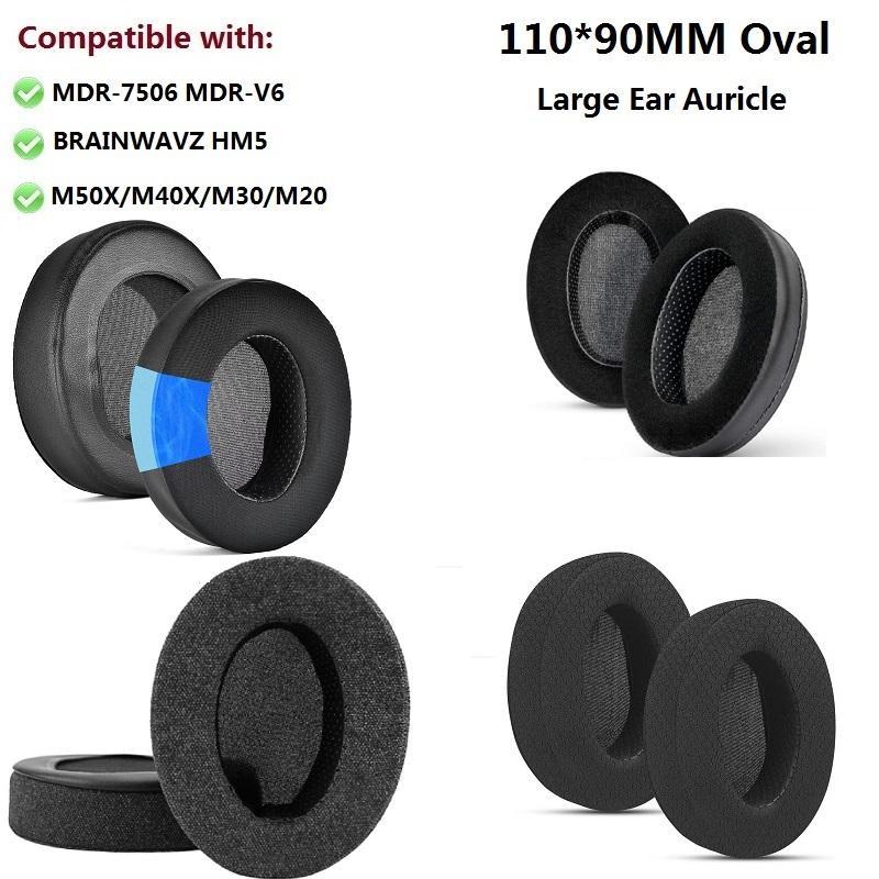 ที่ปิดหูกันหนาวเหมาะสําหรับ SONY BRAINWAVZ HM5 MDR-7506 MDR-V6 Audio-Technica M50X M40X M30X M20X หั