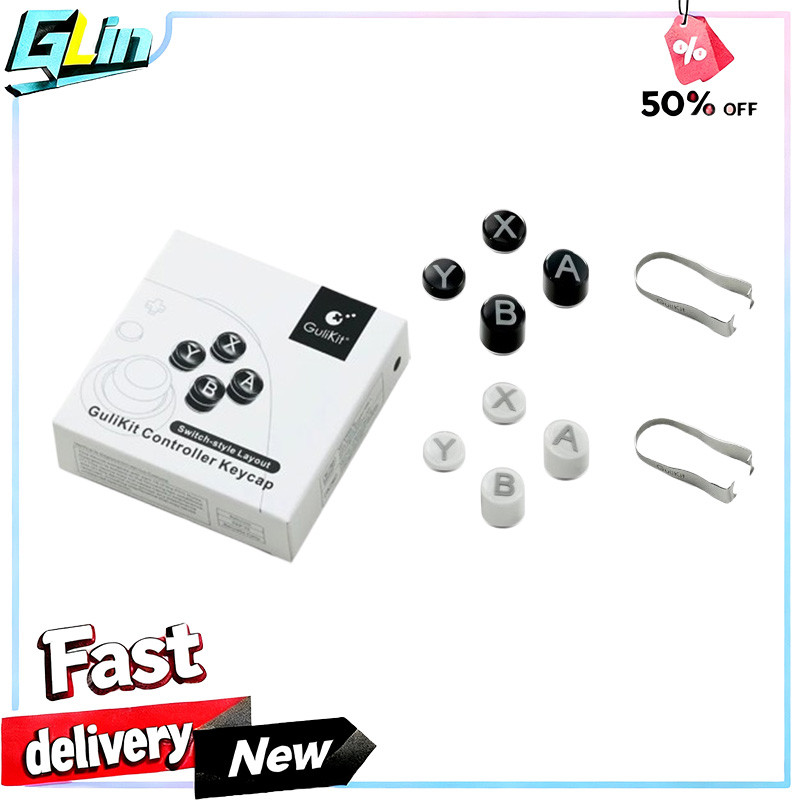 GuliKit NS62 B/A/X/Y Keycap - เค้าโครงสวิตช์เข้ากันได้กับคอนโทรลเลอร์ ES/ES Pro/KK3/TT