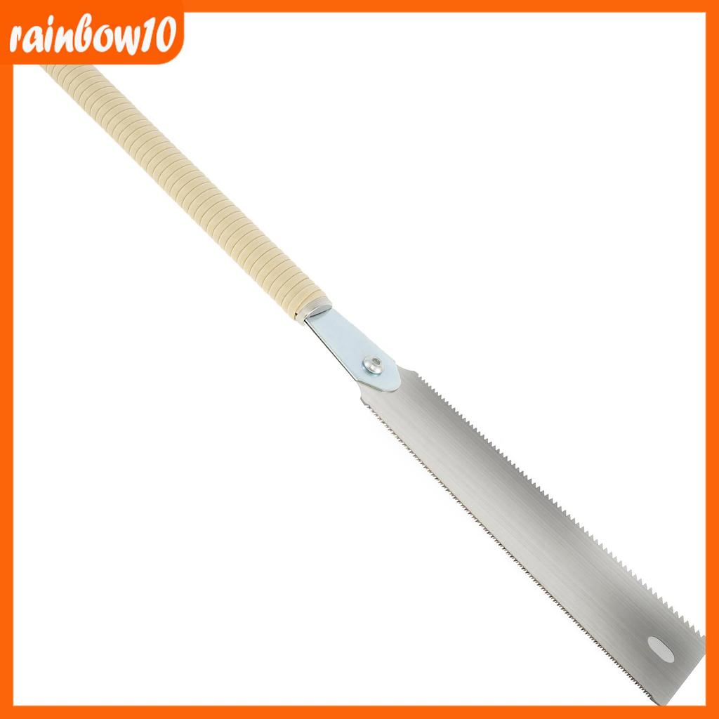 เลื่อยมือญี่ปุ่น 9.3 นิ้ว SK5 เหล็กคาร์บอนสูง Double Edged Hand Saw Incisive Hand Pull Saw 10/17 TPI