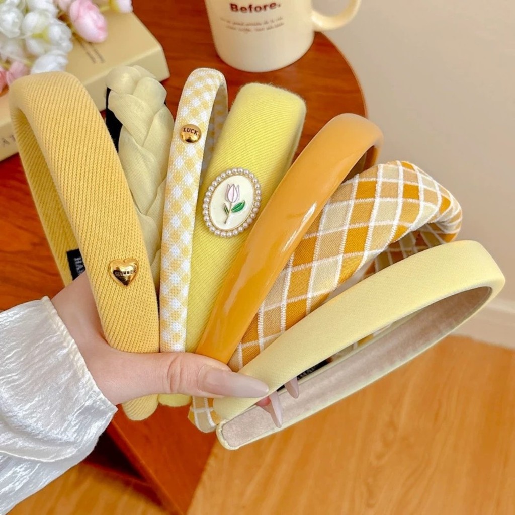 ที่คาดผมเด็ก Cranium สูงครีมสีเหลือง