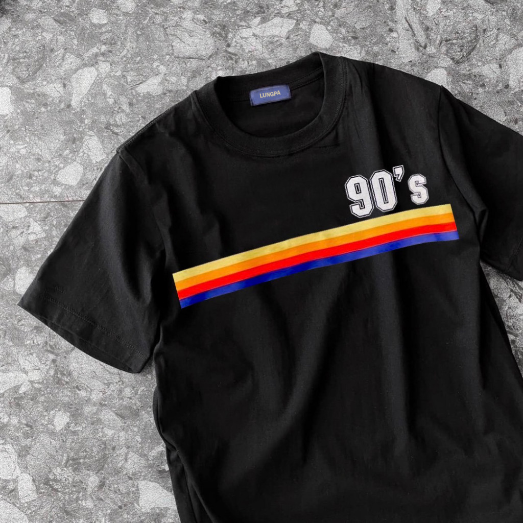(พร้อมส่ง) เสื้อยืด 90S ACROSS - ผ้า Cotton100%S-5XL