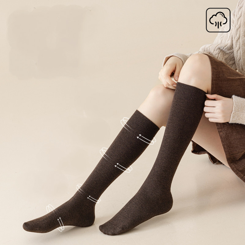 🎀จัดส่งจากไทย🎀ถุงเท้ายาวถึงเข่าสตรีสไตล์เกาหลี ถุงเท้าผู้หญิง JK ผ้าฝ้ายสวมใส่สบาย - รูปที่ 7