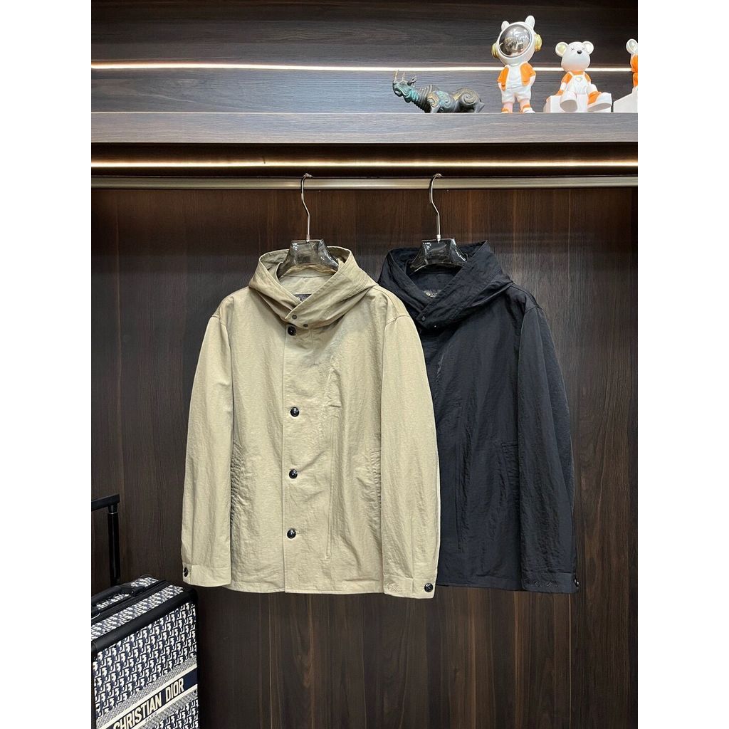 9XHC Italy Loro LP 25Early Autumn New Embroidered Letters logo Men's Casual Hooded Jacket