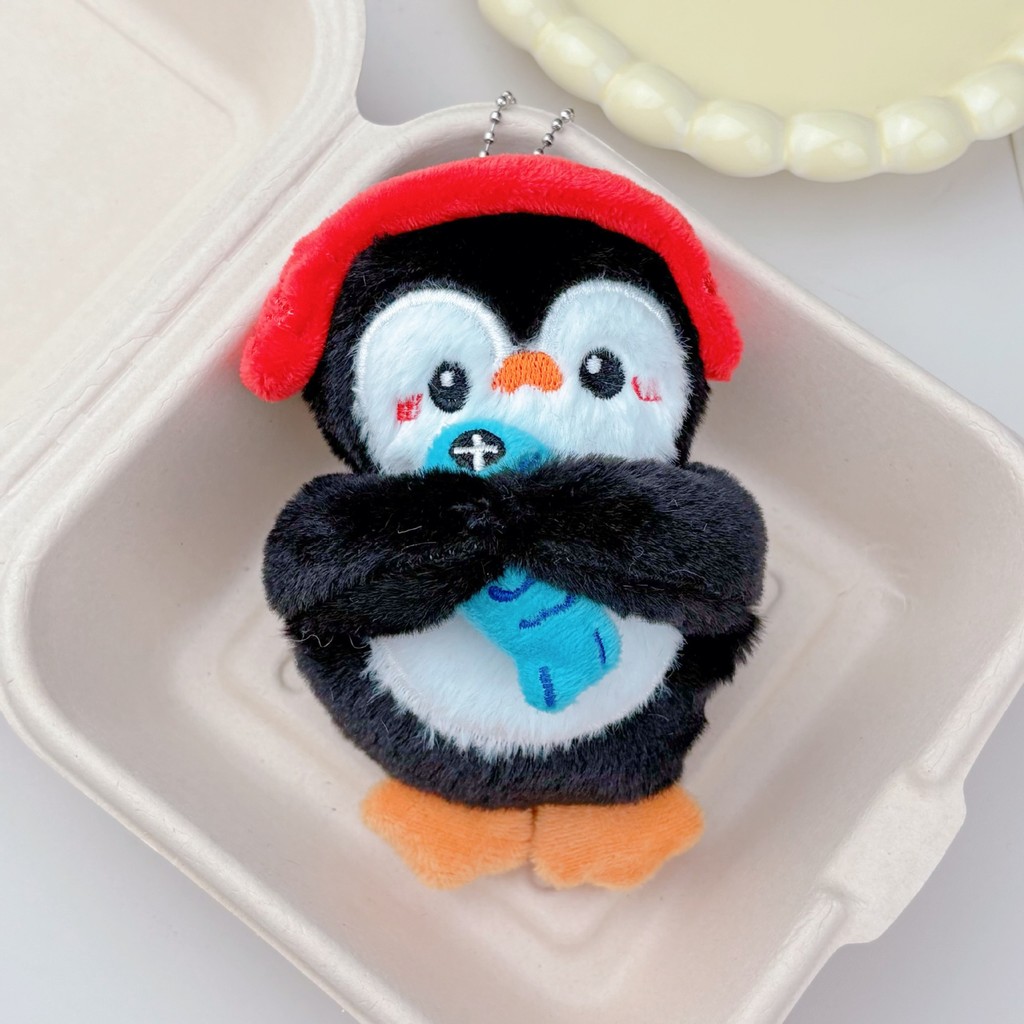 น่ารักปลาเพนกวินจี้ตุ๊กตาสารภาพตุ๊กตากระเป๋าพวงกุญแจจี้ของขวัญ เอสพี133 - รูปที่ 4