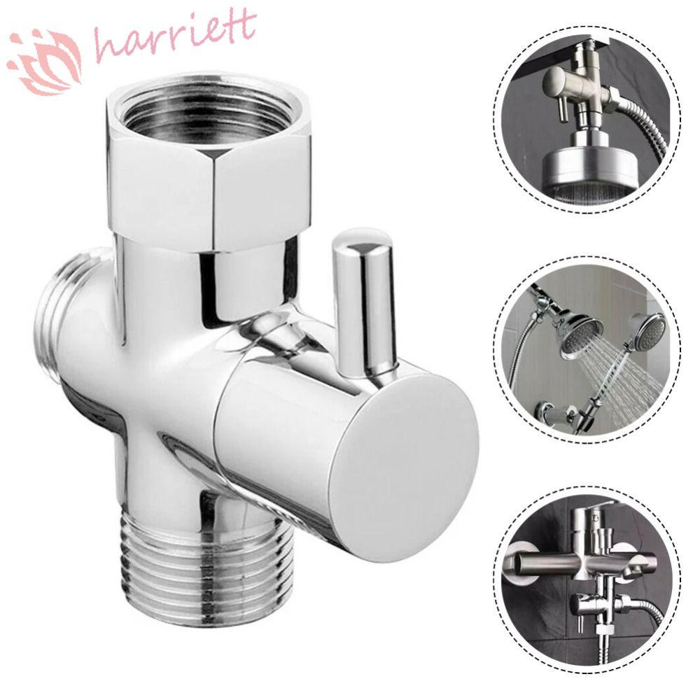 HARRIETT 3 Way Shower Head Diverter Valve, T-adapter G1/2 3 Way Switch Faucet Valve, Shower Faucet C