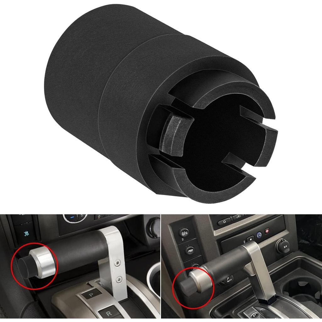 H2 Transmission Shifter Button ใช้งานร่วมกับ 2003+ Hummer H2, Gear Shift Handle Knob Button สีดํา ถอ