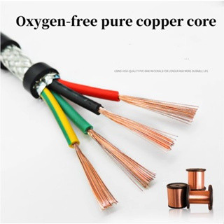 RVVP สายเคเบิลป้องกัน 2/3/4/5/6/7/8 Core ฉนวนกันความร้อน PVC Shielded ลวด 0.3mm2 0.5mm2 0.75mm2 1mm2 1.5mm2 ทองแดงบริสุทธิ์ RVVP ควบคุมสายสัญญาณ 2/5m - รูปที่ 3