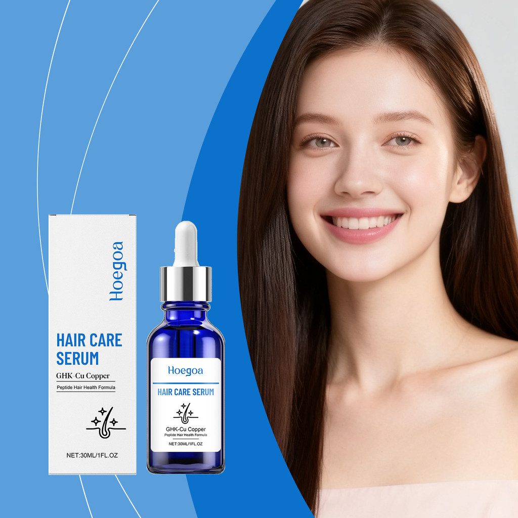 กําลังเสริมผมเปปไทด์ทองแดงขนาด 30 มล. – สูตร GHK-Cu บํารุงหนังศีรษะและเส้นผมจากรากดูแลความชุ่มชื้นน้