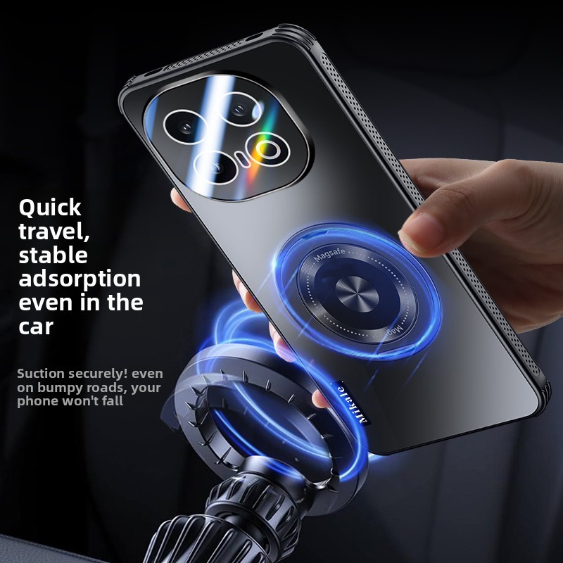 YYN เคสสําหรับ Vivo IQoo 13 Casing 360° หมุนกระจายความร้อนแม่เหล็กเคสโทรศัพท์กันกระแทกปก - รูปที่ 3