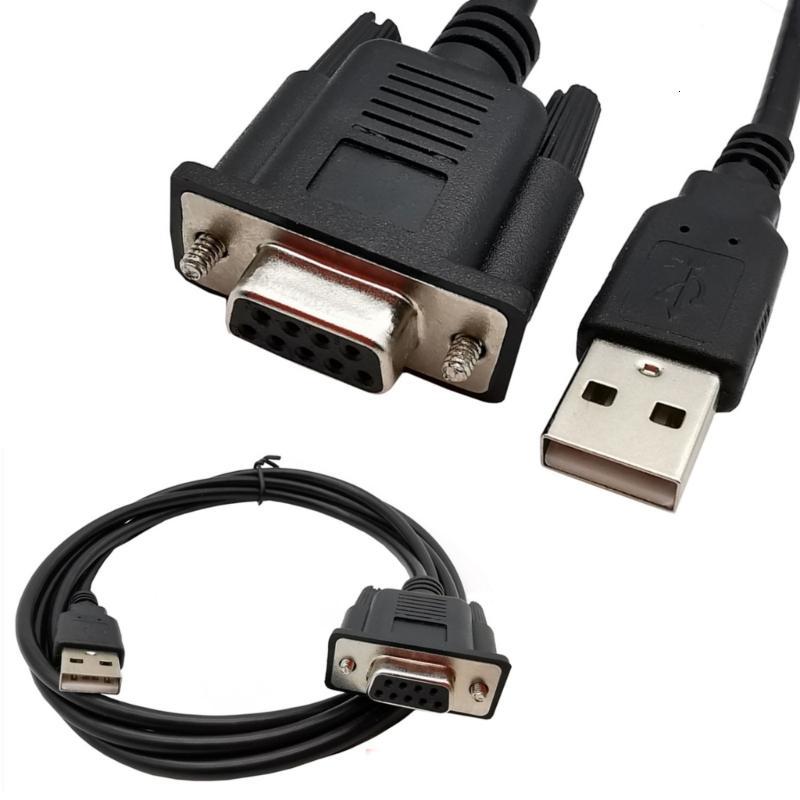USB to Serial Adapter Cable RS232 USB to USB to RS232 สาย USB ชาย DB9Serial RS232 สายหญิง