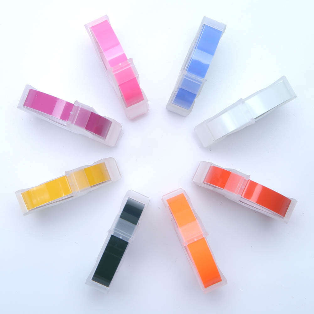 เหมาะสําหรับ DYMO DYMO ป้ายคู่มือริบบิ้น 1540/1610 นูน Bump แกะสลักเครื่อง 6 มม.พิมพ์ริบบิ้น