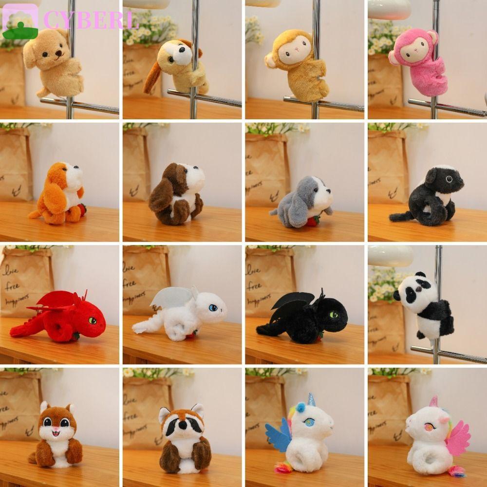CYBERLINX Slap Bracelet Series, Dog Squirrel Plush Doll Slap Bracelet, Handheld Wrist Capybara Doll 
