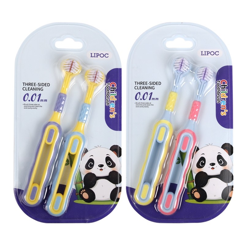 【2 ชิ้น】แปรงสีฟันเด็กขนนุ่มแบบ 3 ด้านรูปตัว U ห่อหุ้มทั้งซี่ ทำความสะอาดล้ำลึก ออกแบบมาเฉพาะสำหรับเด็กอายุ 3-6 ถึง 12 ปี - รูปที่ 7