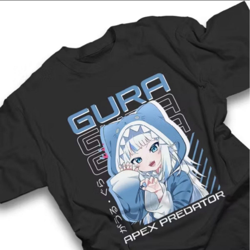 KATUN GURA AKEK PREDATOR T-SHIRT WIBU CARTOON เสื้อยืด COOL COMFORTABLE COTTON MATERIAL เสื้อผ้า UNI