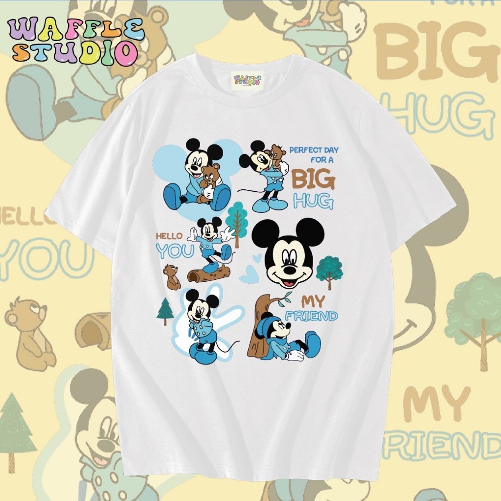 [ ส่งฟรี 🔥 ] WS0912 เสื้อยืดโอเวอร์ไซส์ ผ้าคอตตอน  เสื้อยืดเกาหลี เสื้อยืด  WAFFLE STUDIOS-5XL