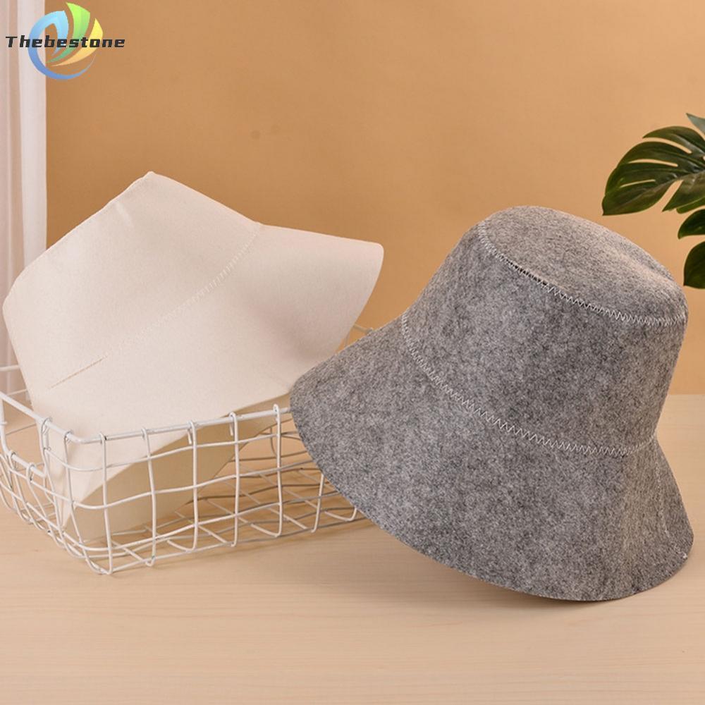 <Thebest>Style Felt Sauna Hat Heat Resistant Russian Hat Bathroom Head Protection Hat NewHot Sale
