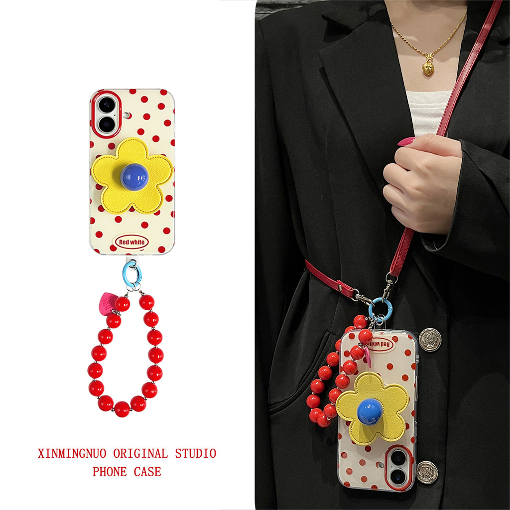 TE123 สําหรับ iphone กันกระแทกเกาหลีน่ารักเคสโทรศัพท์ 18PRO /17PRO/16 Pro Max /15 Pro max 16 plus 14 pro max 16pro 12pro 11 เชือกเส้นเล็กที่ถอดออกได้การ์ตูน Art ins สายคล้องสําหรับสาว