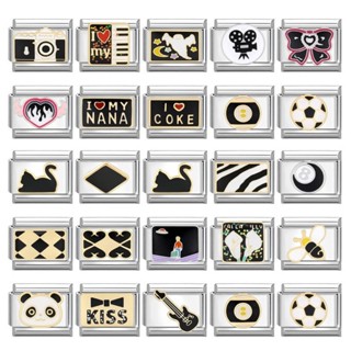 สร้อยข้อมือ.module.อิตาลีสีดำ งานแฮนด์เมイด โดดเด่นไม่เหมือนใ…