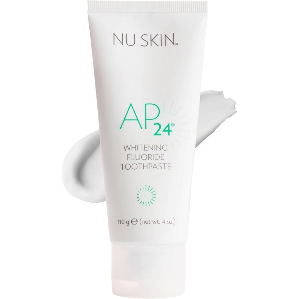 Nu Skin AP 24 ยาสีฟันไวท์เทนนิ่งฟลูออไรด์ | AP 24 เบลนด์ | รสวานิลลามิ้นต์ | เพิ่มความสว่างฟัน | ขจั