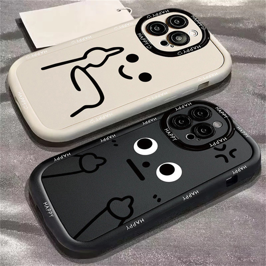เคสไอโฟน 13 17 Air 11 สำหรับ IPhone 11 17 16 15 13 12 14 Pro Max XR Max เคส IPhone Cute Expression P
