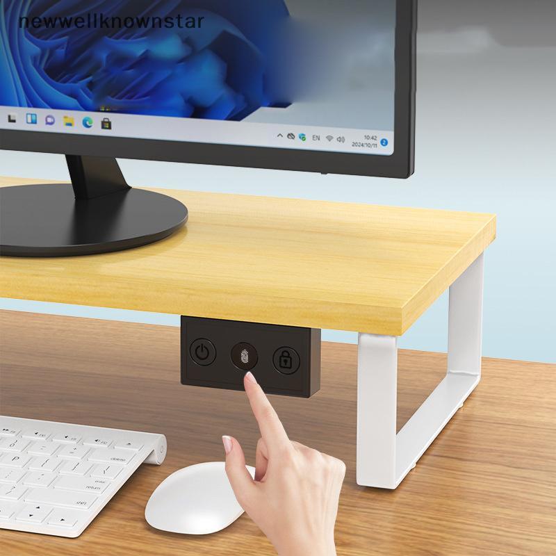 Newwellknownstar USBputer สแกนลายนิ้วมือปุ่มสวิทช์ On Off Security Key Reader สําหรับ Windows Hello 