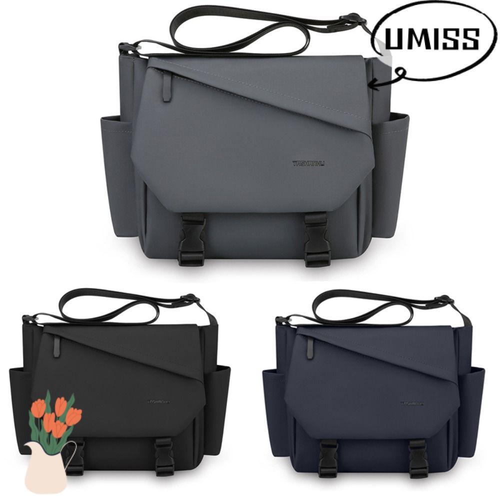 UMISTYDREAM กระเป๋าสะพายข้างผู้ชาย กระเป๋าสะพาย PU