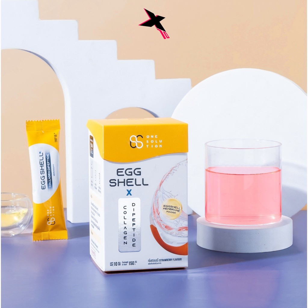 ผลิตภัณฑ์เสริมอาหารบำรุงกระดูก ข้อต่อ และผิวพรรณ Eggshell X Collagen Dipeptide