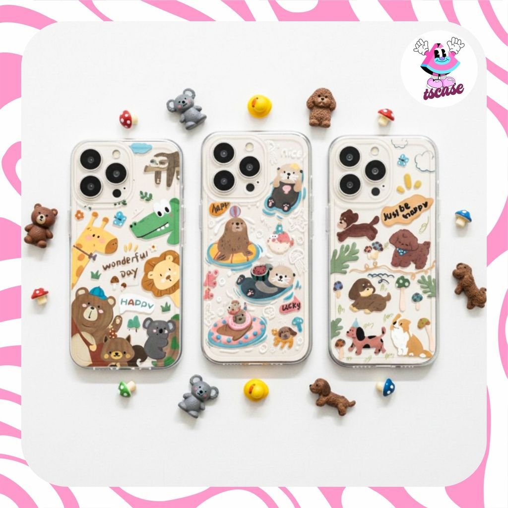 HAPPY ANIMALS ANGEL EYE PRINTING เคส vivo y71 y19 t1 y85 5g v9 v21e v23e v23 5g y02 v25e y16 y22 (4)