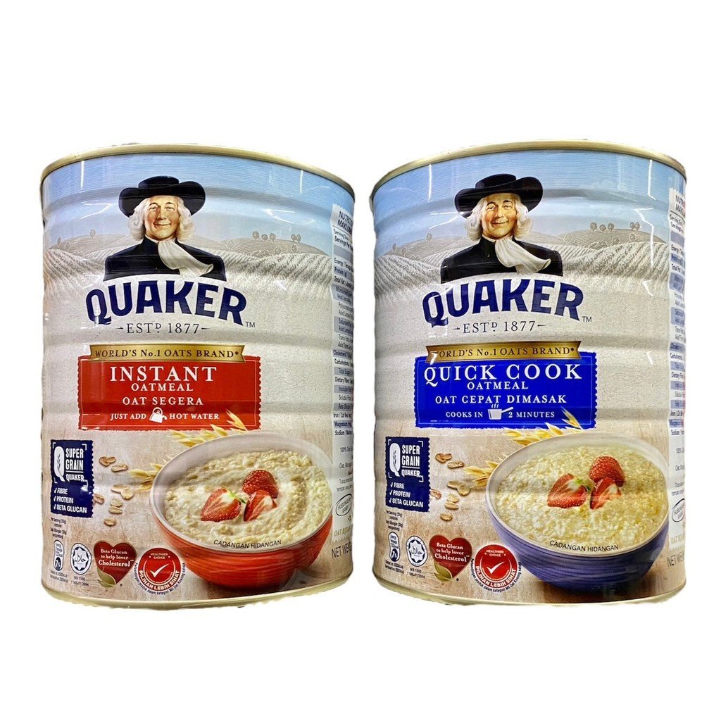Quaker Wholegrain Oatmeal, Quaker Oatmeal 100% from Australia, Ready-To-Eat Oats, High Fiber, High P