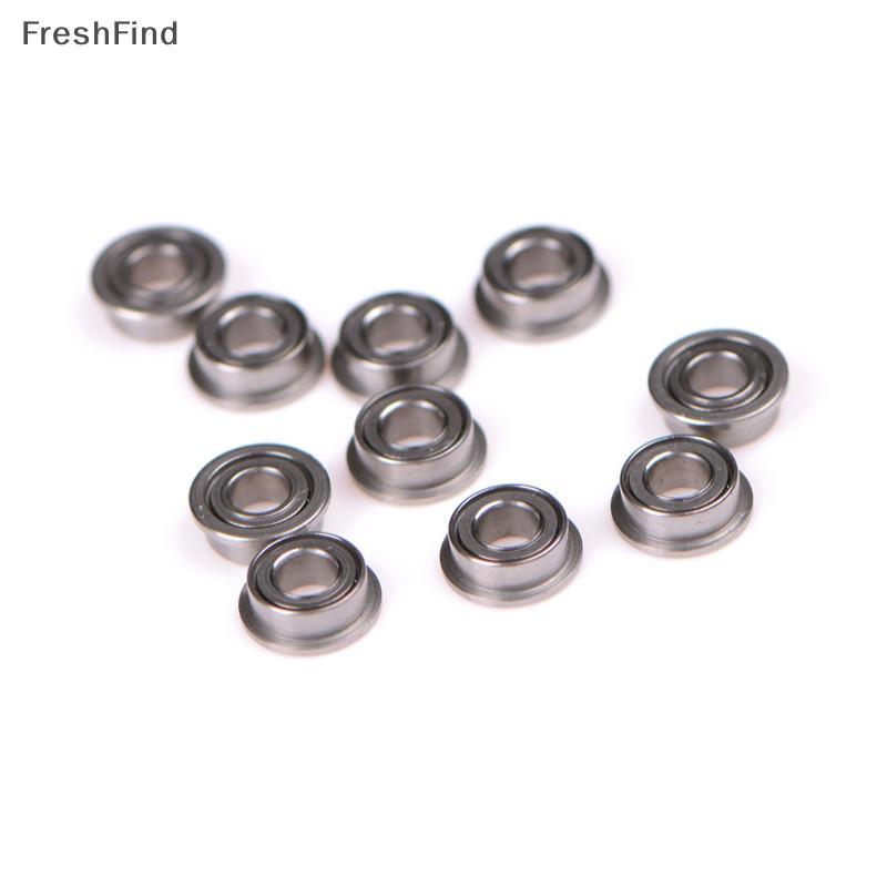 Null 10PCS MF63zz Mini Metal Double Shielded Flanged Ball Bearings (3mmX6mmX2.5mm) null
