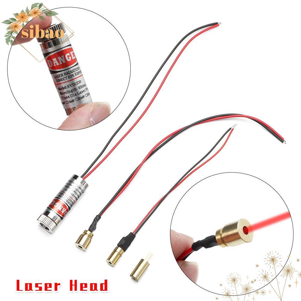 SIBAO Cross Laser 650nm 5mW หัวเลเซอร์แบบปรับได้โฟกัส 4 สไตล์ เลนส์แก้ว เกรดอุตสาหกรรม