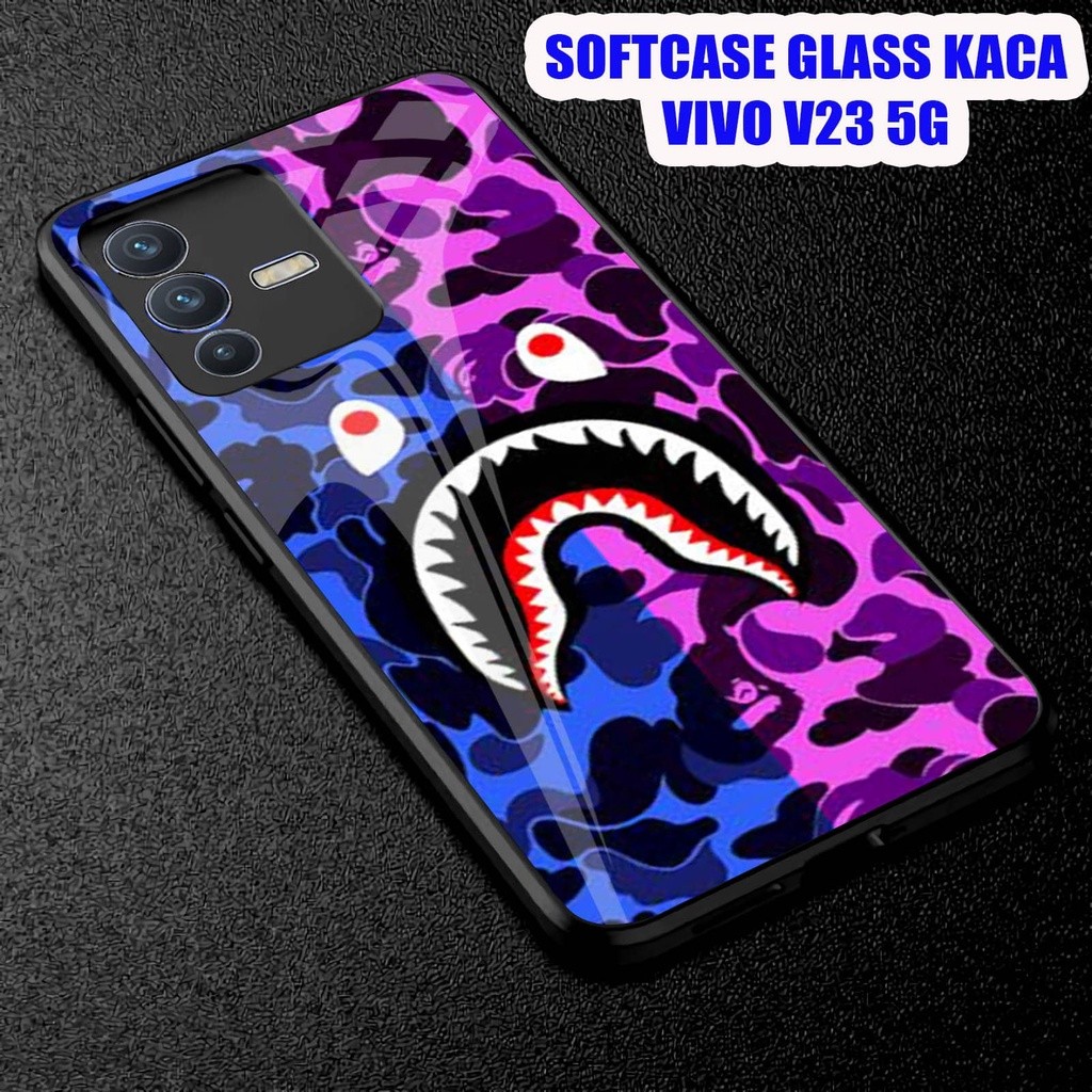 Softcase Glass Kaca ViVO V23 5G Case Hp Protector Handphone VIVO V23 5G[ A26]