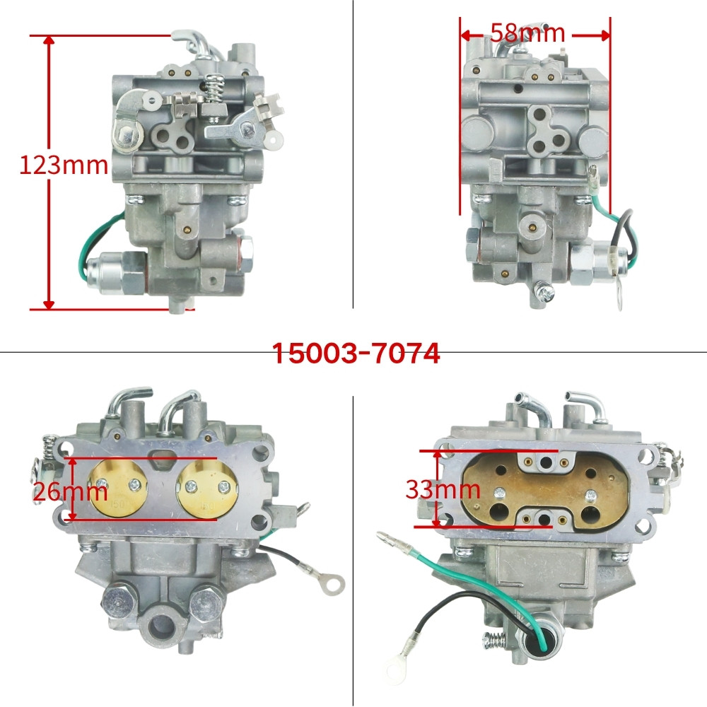 15003-7080 MOTORCECLE คาร์บูเรเตอร์สําหรับ 15003-7048 FH721V 202-011 เครื่องยนต์ 4 จังหวะ KAWASAKI