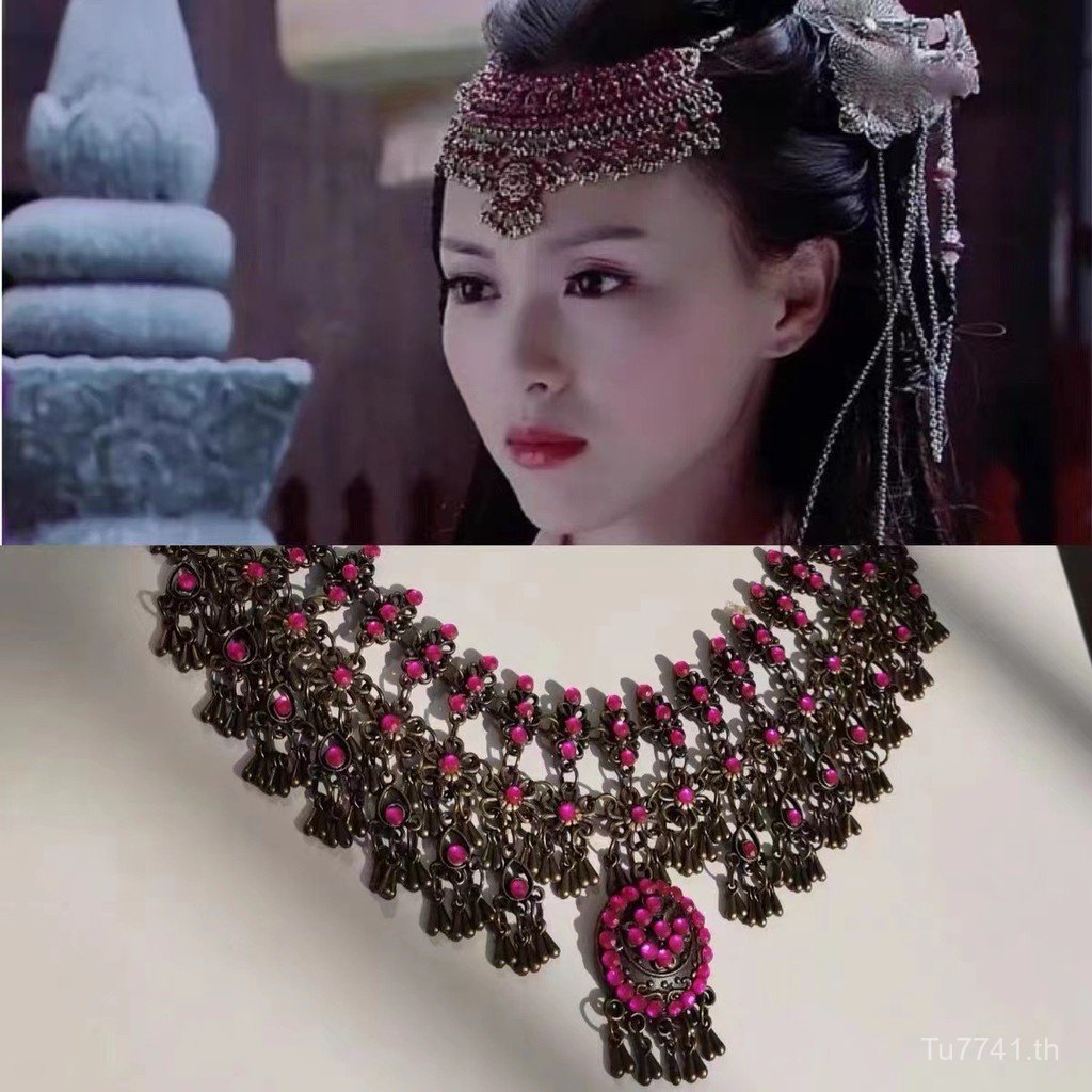 Zixuan Retro ของประดับผม แถบคาดศีรษะแบบโบราณ ในสไตล์ Bohemian และHanfu TBAB