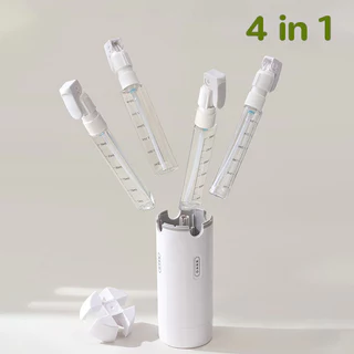 ชุดขวดแบ่งสาร แบบ 4 in 1 พกพาสะดวก Travel Outdoor Sub-bottle สำหรับใส่ แชมพู ครีมอาบน้ำ เครื่องสำอาง