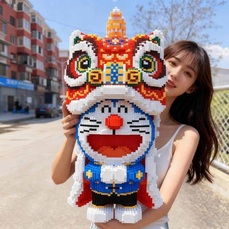 ✨พร้อมส่ง✨ เลโก้ เลโก้คิดตี้ บล็อกตัวต่อ โดราเอมอน/คาปิบาร่า/Hello Kitty 3D บล็อกตัวต่อเลโก้