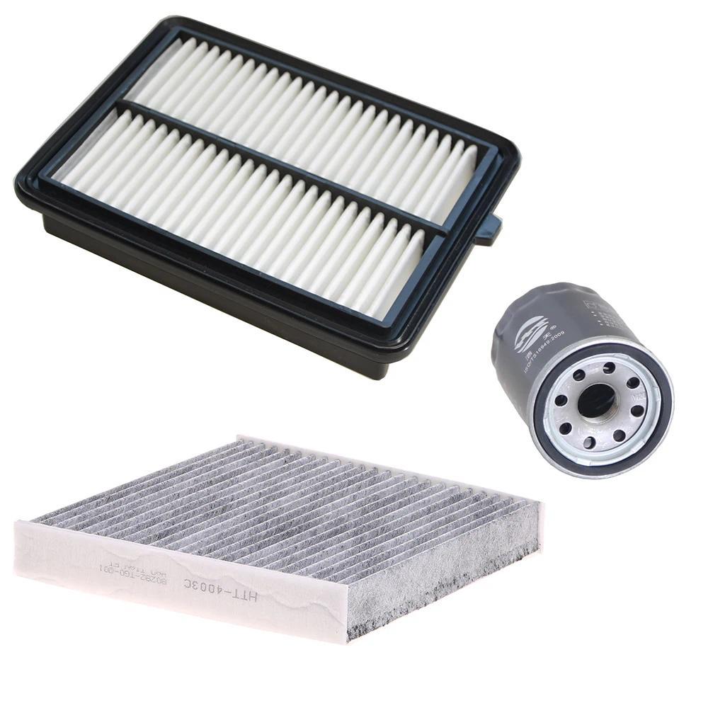 1SET(3PCS) กรองน้ํามันอากาศห้องโดยสารสําหรับ HONDA (GAC) CRIDER FS 1.0T(180) TURBO 2018- 172206P7H01